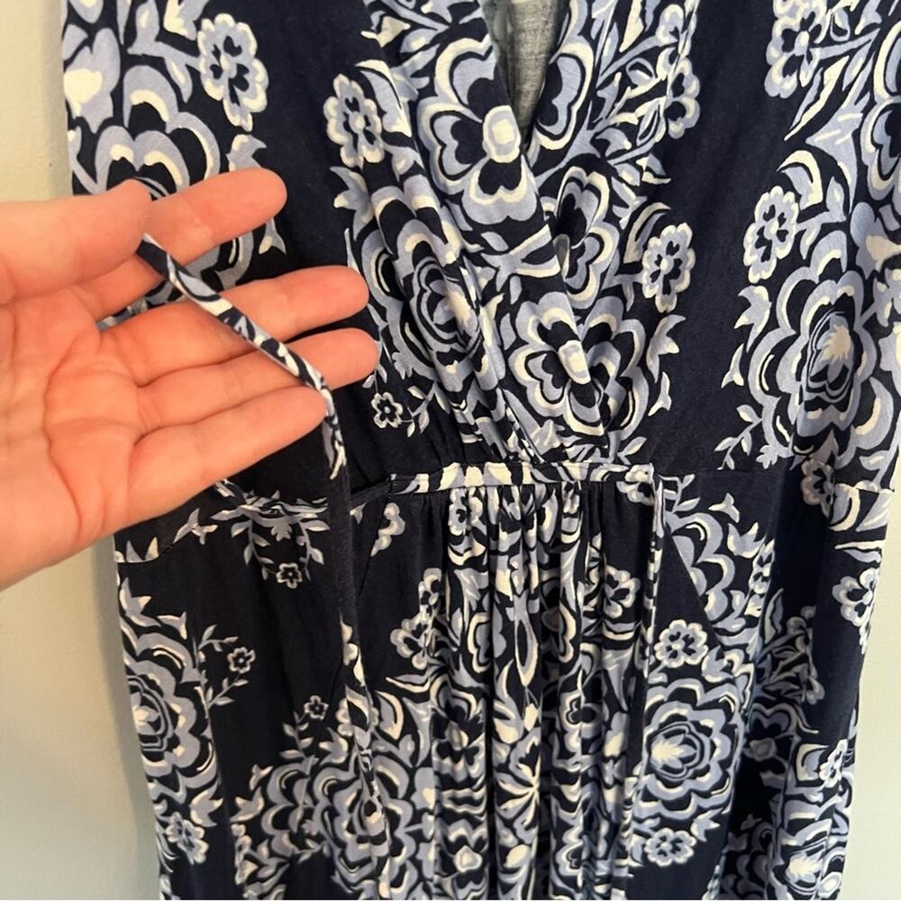 Motherhood Maternity Sleeveless Maxi Dress Women's Size XS Blues & White - Picture 10 of 10